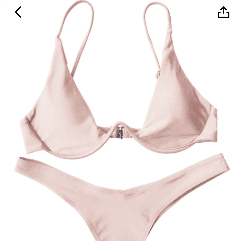 ZAFUL Pink two piece bikini